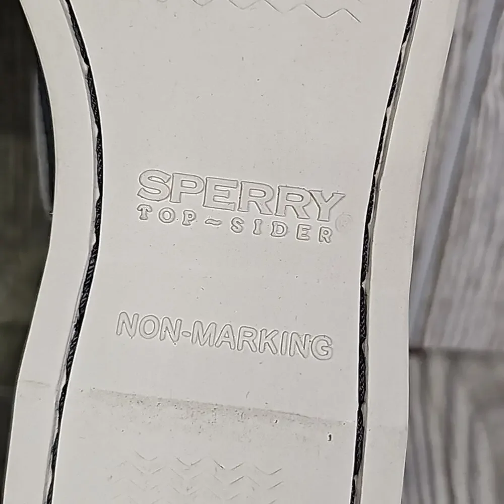 Sperry Vida Metallic Silver Boat Shoes Loafers Womens Size 6.5 NEW